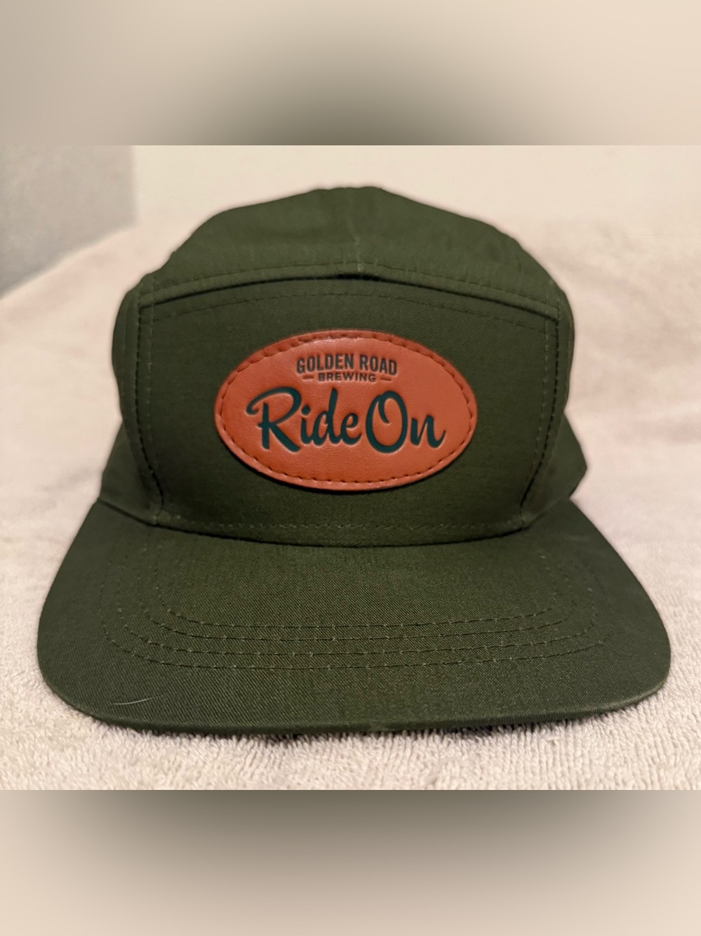 Ride On Olive Green Patch Cap